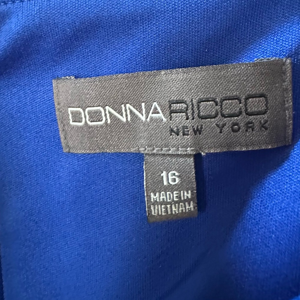 Donna Ricco Royal Blue Midi Dress - Picture 5 of 6
